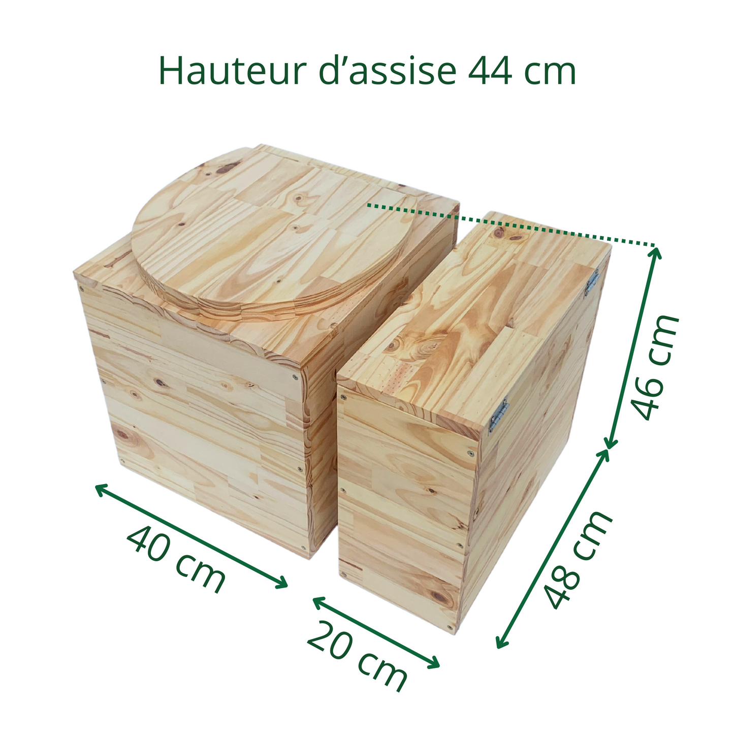 Abri toilette sèche extérieure en bois Habrita Foresta - 120x160cm pas cher Abri toilette sèche extérieure en bois Habrita Foresta - 120x160cm pas cher